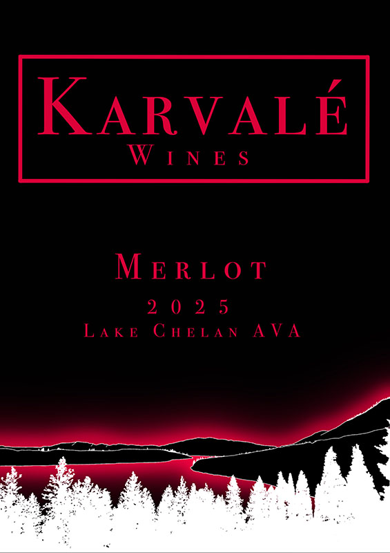 Merlot bottle Label