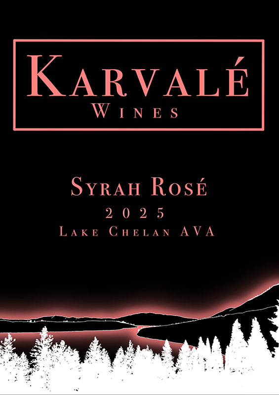 Syrah Rosé bottle label